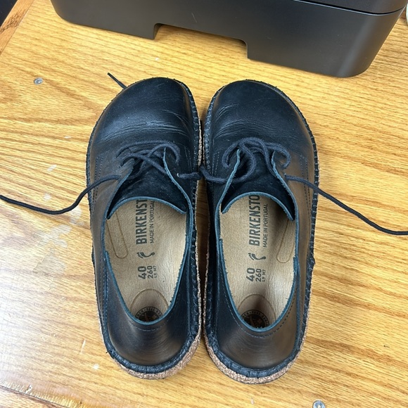 Birkenstock brand black dress shoe women’s 9 men’s 7 - Picture 3 of 5